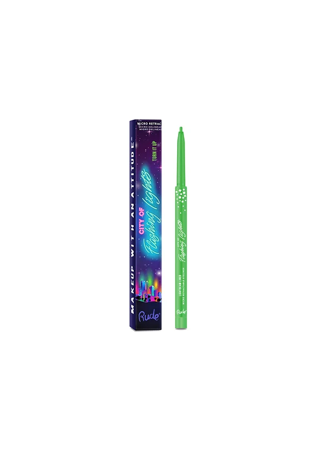 روود City Of Flashing Lights Micro Retractable Liner  Turn It Up