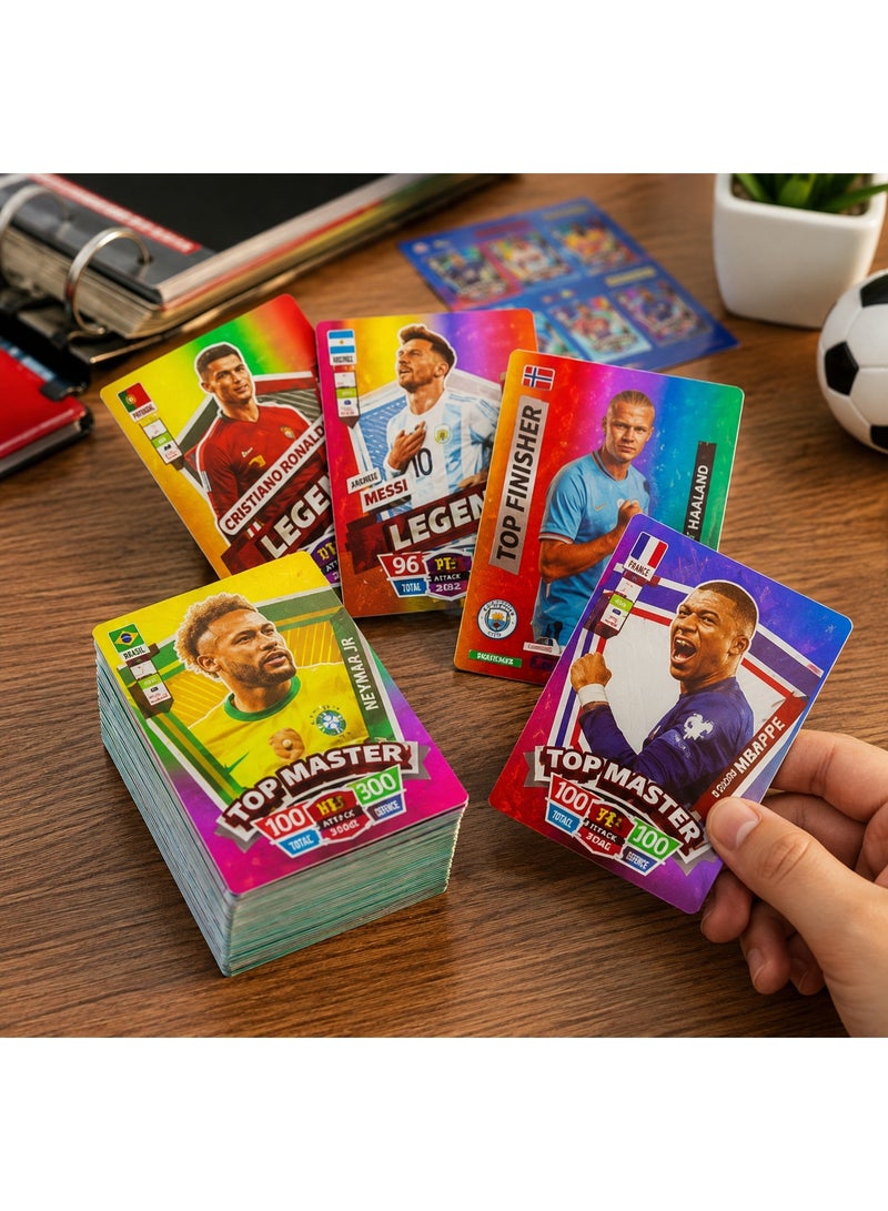 Football Player Collectible Cards Set, Premium Soccer Trading Cards Collection, Sports Memorabilia Gift for Kids, Teens and Adult Collectors - Image 3