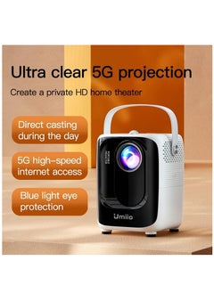 Generic Portable Chip Intelligence 5G Projector Support WiFi, Bluetooth HD With Aspect Ratio For Home  - Image 2