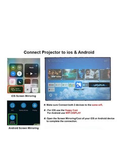 Generic Portable Chip Intelligence 5G Projector Support WiFi, Bluetooth HD With Aspect Ratio For Home  - Image 5