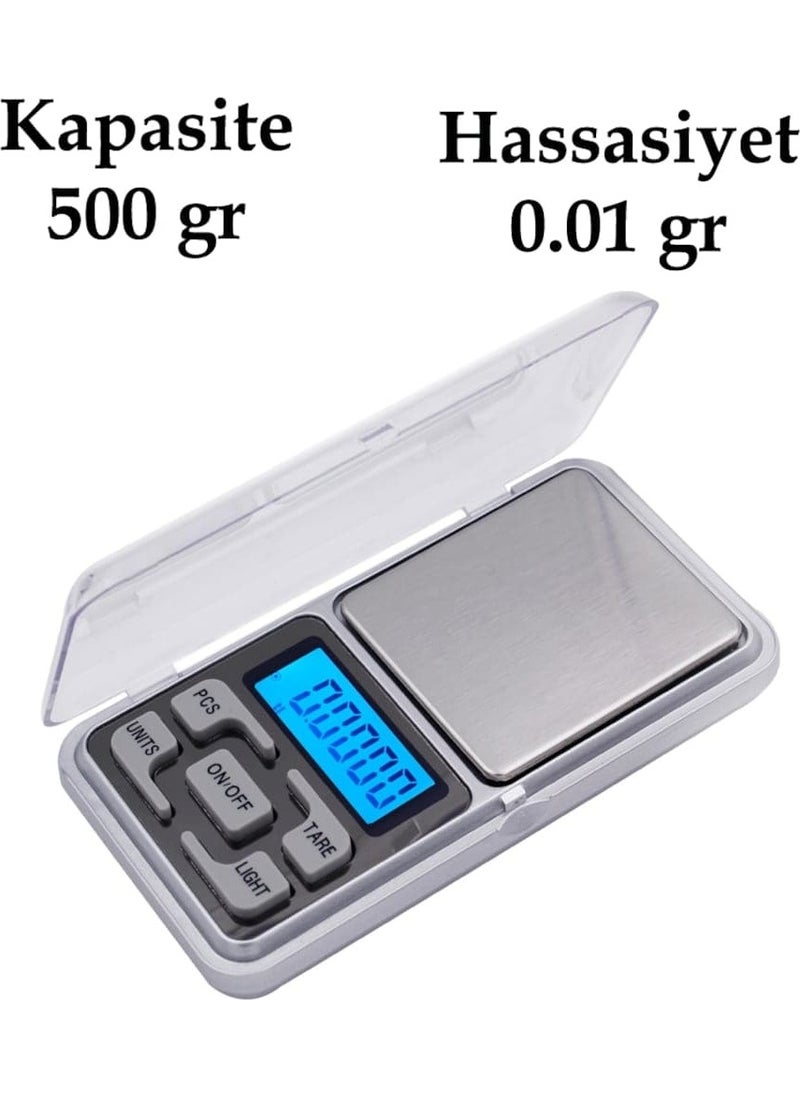 Rennway Digital Precision Electronic Jeweler Pocket Scale Weighing 500g / 0.1g  - Image 1