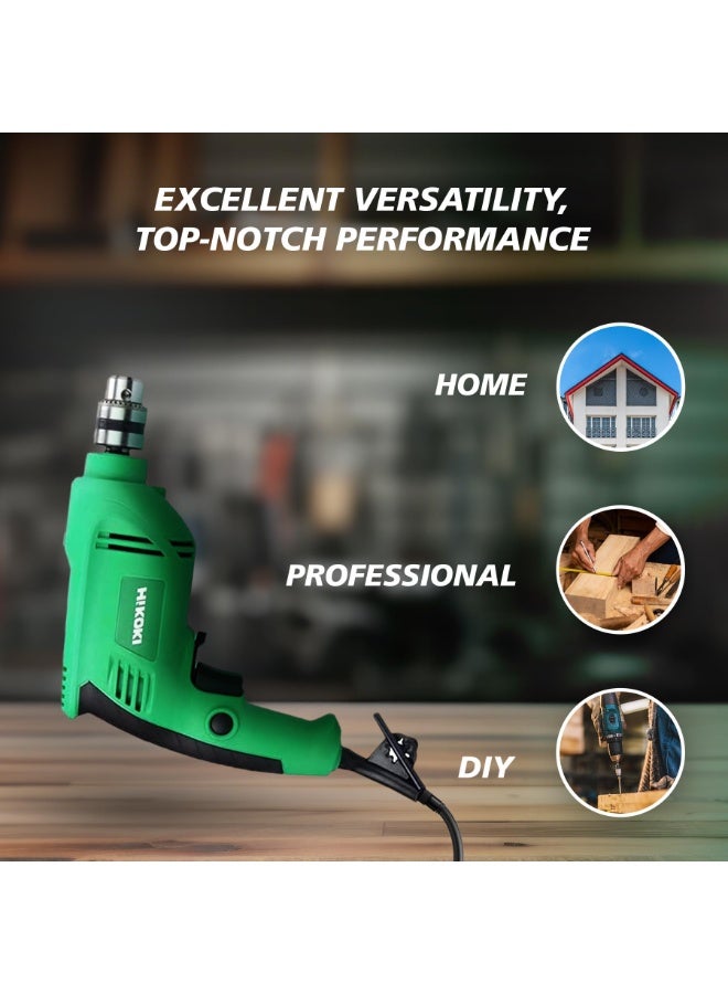 Hikoki 10mm Electric Drill, 235W Powerful Motor, Lightweight 1.1kg Compact Design – Model FD10SAE6Z - Image 1
