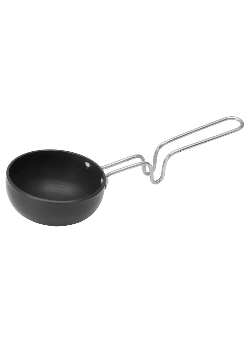 NIRLEP NIRLEP ETP 125 by Bajaj Electricals Ebony 125 Mili LTR Aluminium Hard Anodized Tadka Pan 24 mm Black  - Image 1