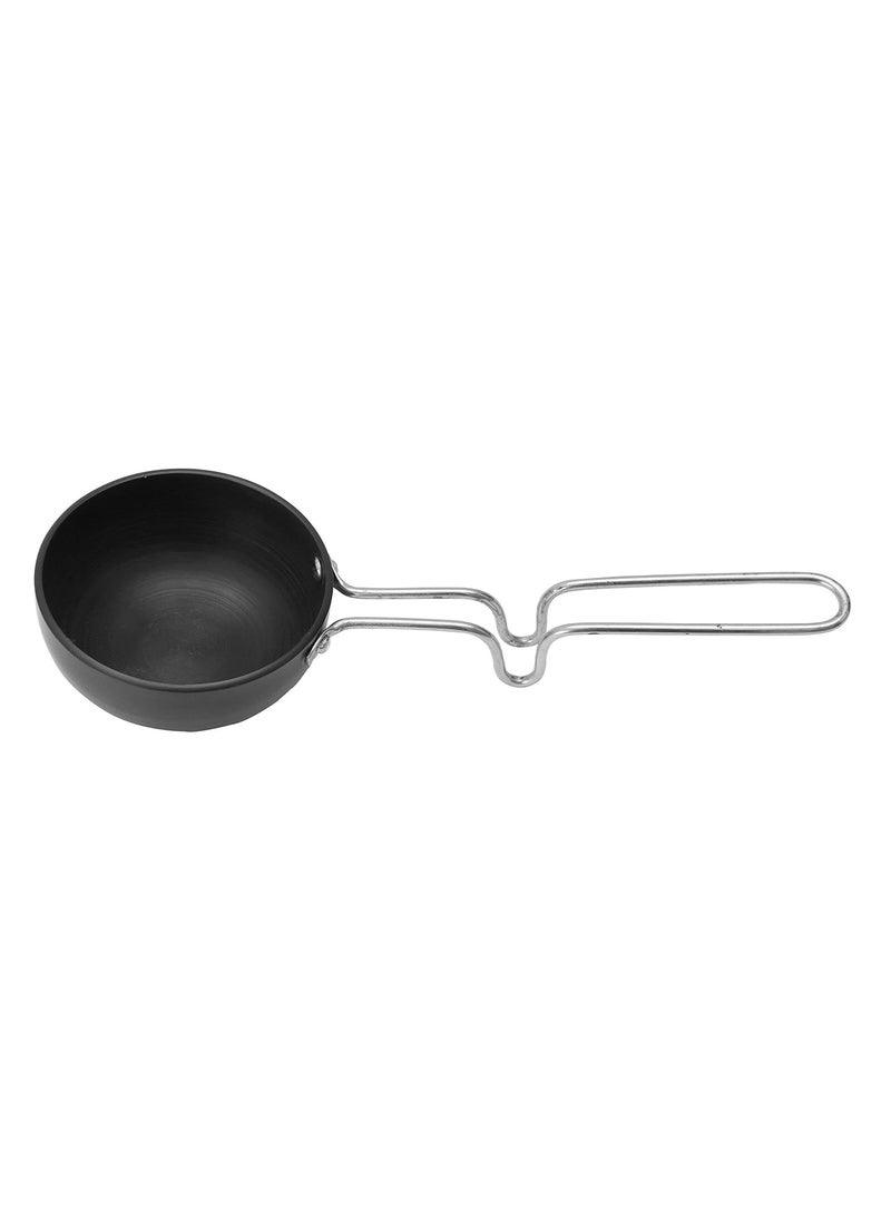 NIRLEP NIRLEP ETP 125 by Bajaj Electricals Ebony 125 Mili LTR Aluminium Hard Anodized Tadka Pan 24 mm Black  - Image 3