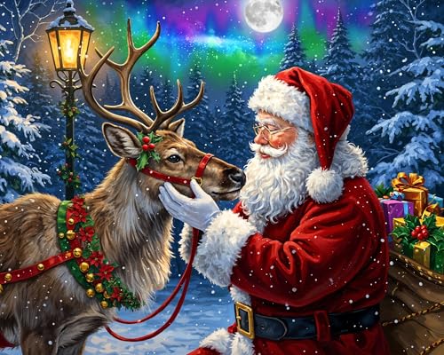 Springbok Santas Favorite Reindeer 500 Piece Jigsaw Puzzle for Adults and Family Christmas and Holiday Puzzle Unique Cut Pieces Made in USA - Image 1