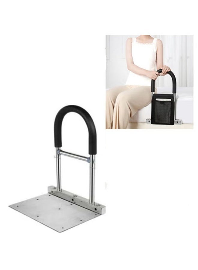 Arabest Bed Assist Rail Adult Bedside Standing Bar for Seniors Elderly Handicap Adjustable Fall Prevention Safety Handle Guard Long Hand Bedrail Grab Bar Cane - Image 1
