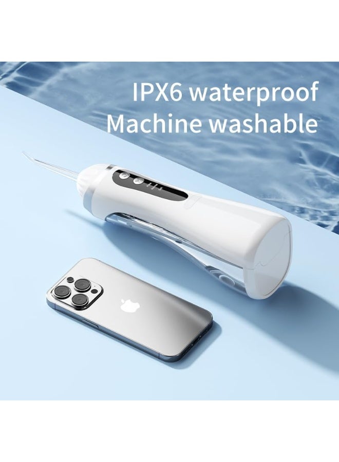 ACLIX Water Flosser Tooth Brush, Cordless 310mL Professional Oral Irrigator, 360° Nozzle Rotation, Hidden Charging Port, IPX6 Waterproof, Easy-to-Clean | White - Image 5