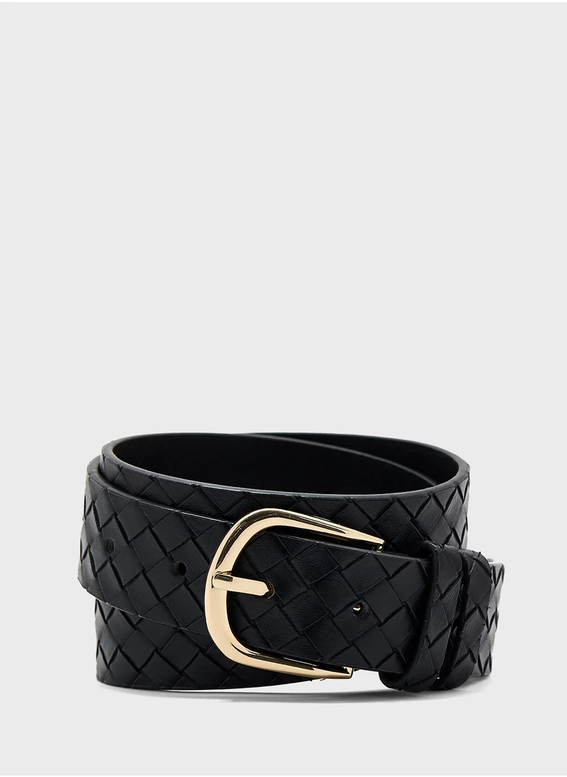 Ginger Weave Textured Belt