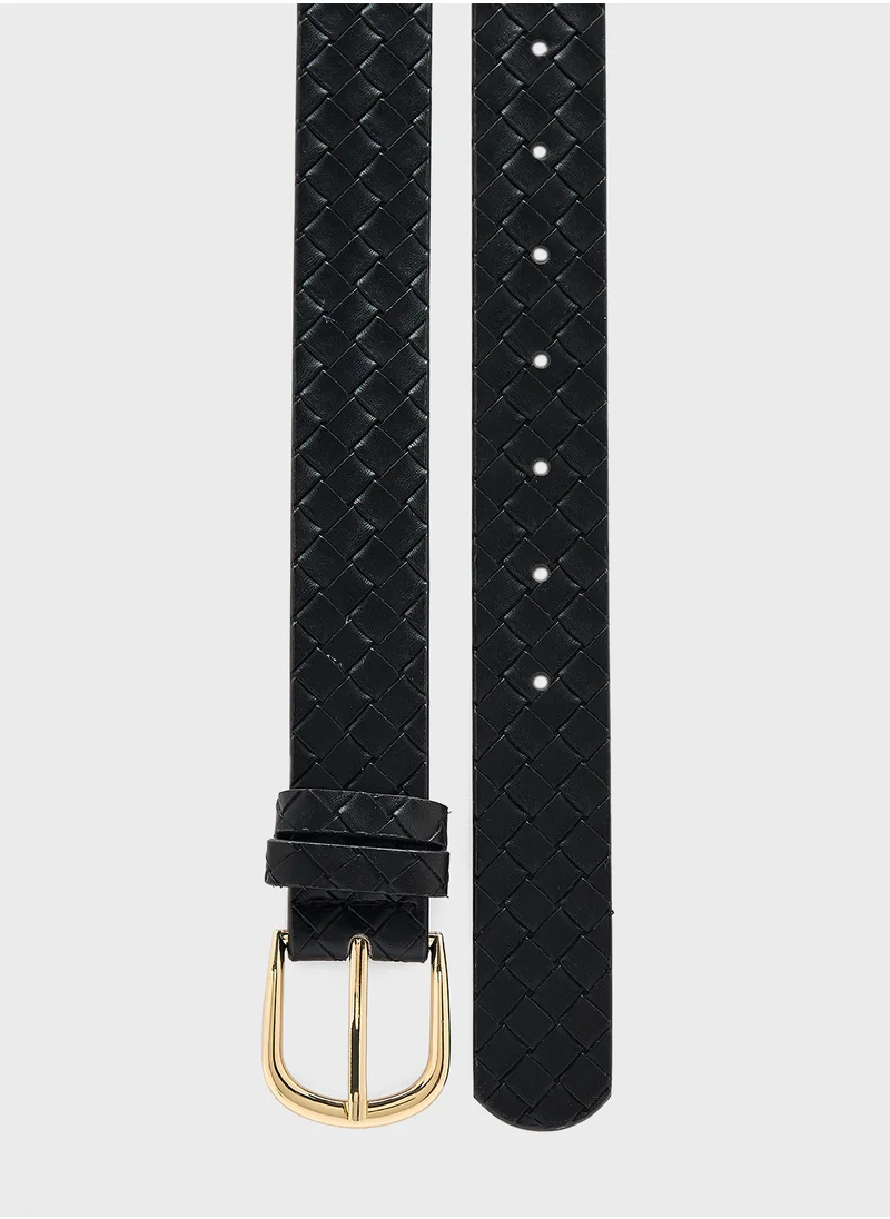 Ginger Weave Textured Belt