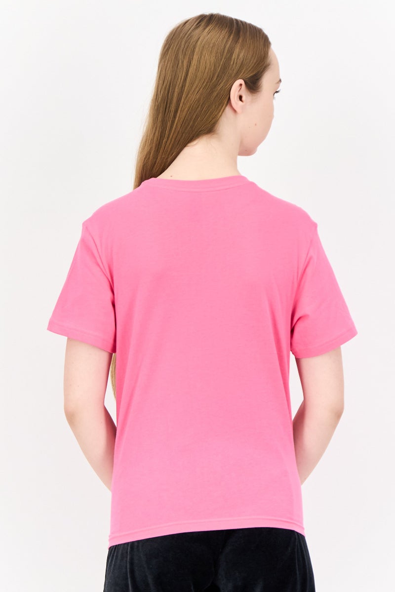 Adidas تي شيرت رياضي نسائي قصير الأكمام في الهواء الطلق، وردي - Image 4