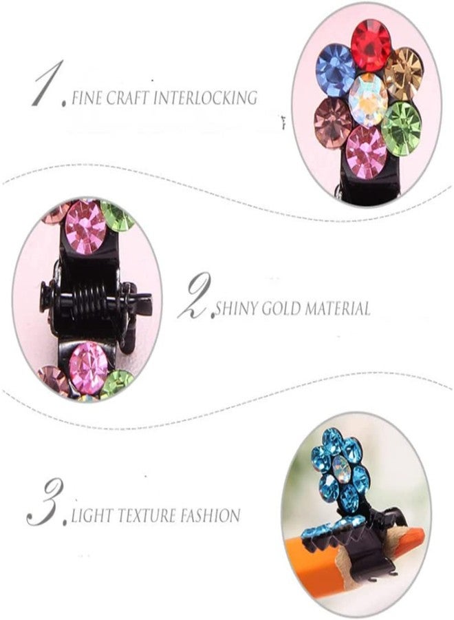 FREEBIES Mini Flower Hair Clutcher Combo | Fancy Hair Clip for Women | Non Slip Hair Catcher for Party & Daily Use (Pack of 12) - Image 2
