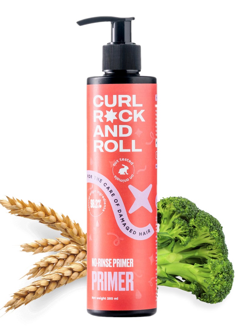 CURL ROCK AND ROLL Curl Rock and Roll Primer for Natural Hair & Curls - Nourishes and Moisturizes - Paraben-Free & Sulfate-Free, 250 ml  - Image 1