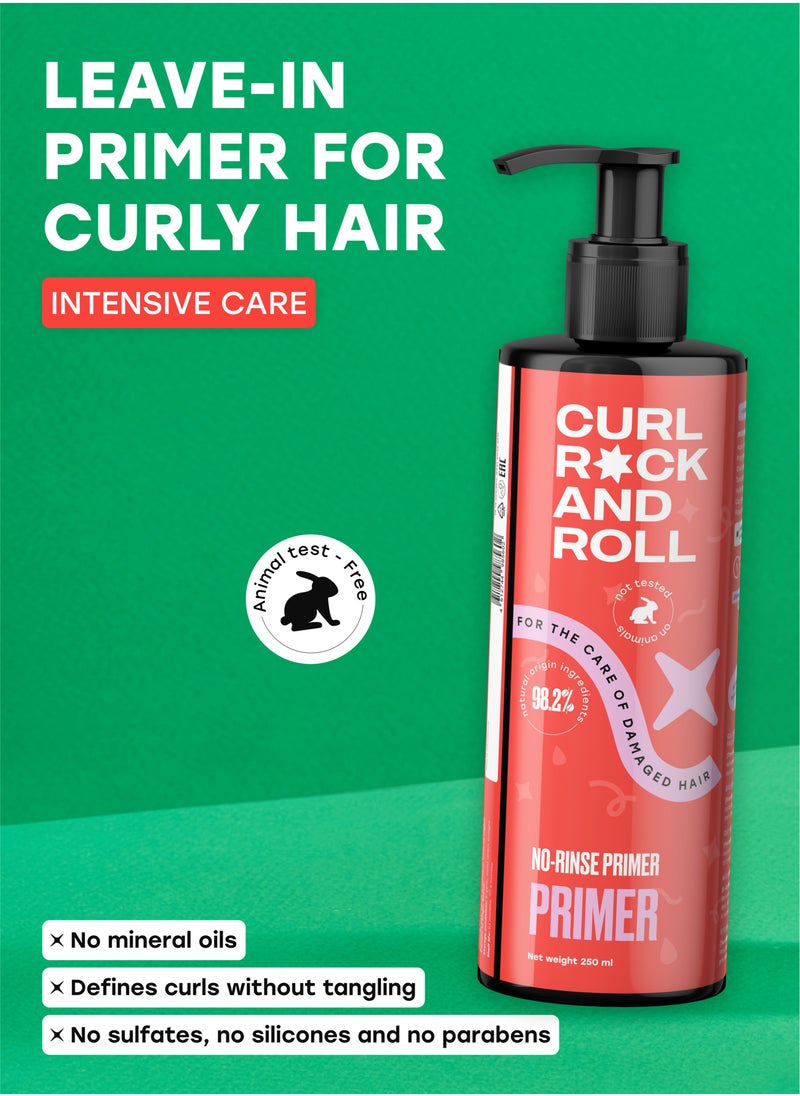 CURL ROCK AND ROLL Curl Rock and Roll Primer for Natural Hair & Curls - Nourishes and Moisturizes - Paraben-Free & Sulfate-Free, 250 ml  - Image 2