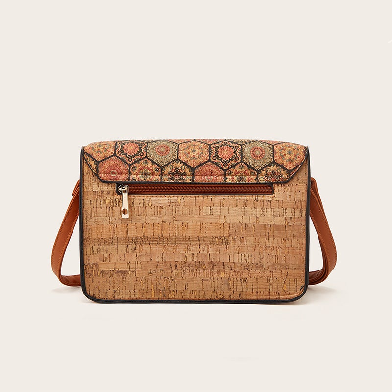 Retro Kraft Paper Messenger Bag 2023 New Fashionable High-End Sense Shoulder Crossbody Bag Casual Joker Small Square Bag - Image 4