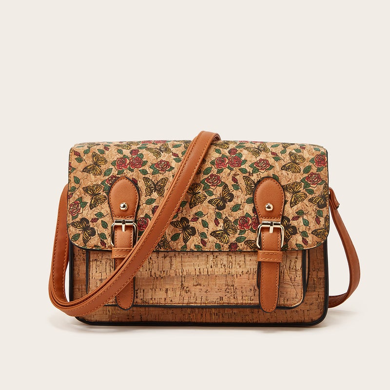 Retro Kraft Paper Messenger Bag 2023 New Fashionable High-End Sense Shoulder Crossbody Bag Casual Joker Small Square Bag - Image 3