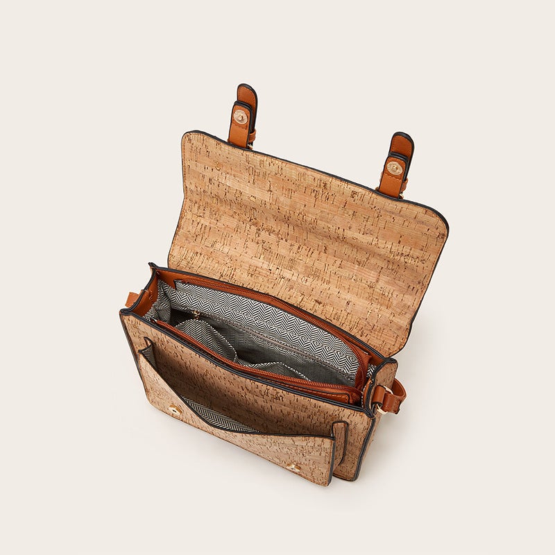 Retro Kraft Paper Messenger Bag 2023 New Fashionable High-End Sense Shoulder Crossbody Bag Casual Joker Small Square Bag - Image 5