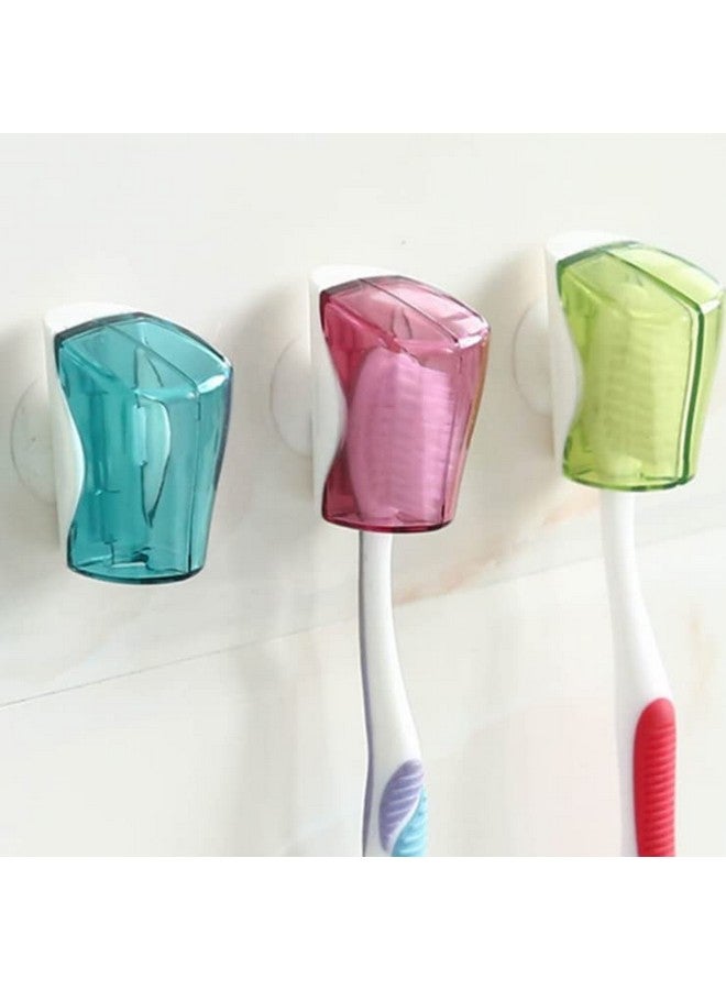 HLLMX 6 PCS Toothbrush Head Covers with Suction Cup Travel Toothbrush Head Covers Case Anti Dust Toothbrush Cover Great Protective Case for Home Travel Outdoor Camping - Image 5