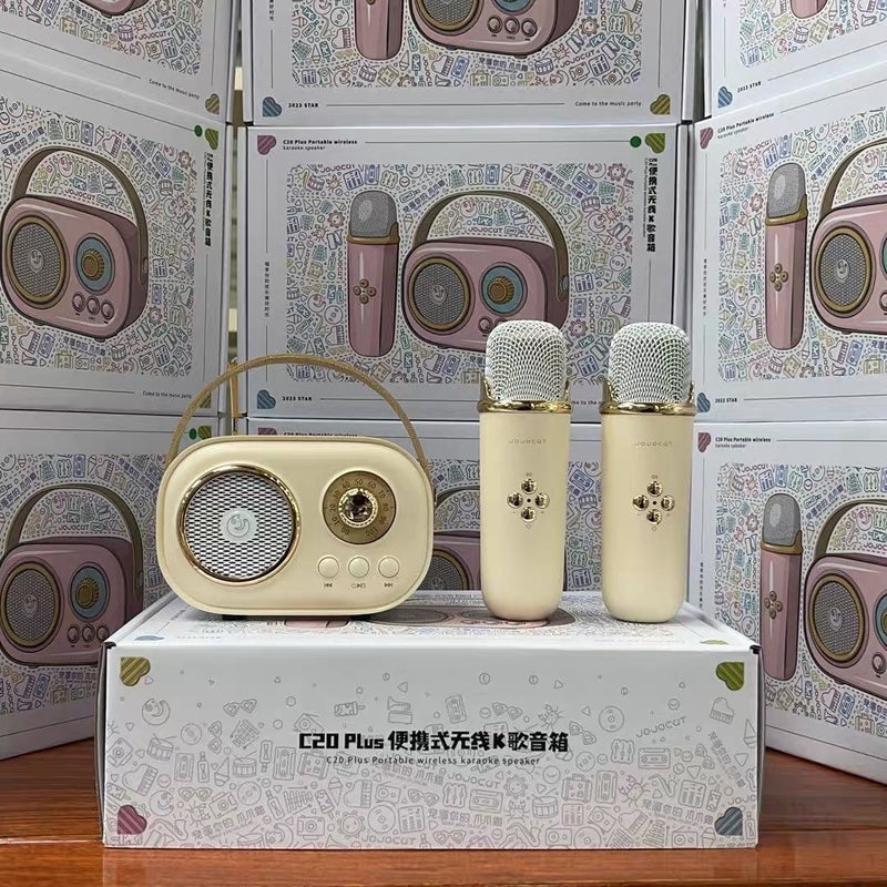 Tiktok-Style Wireless Dual Microphone Speaker Integrated Wireless Bluetooth Karaoke For Children And Family Singing - Image 3