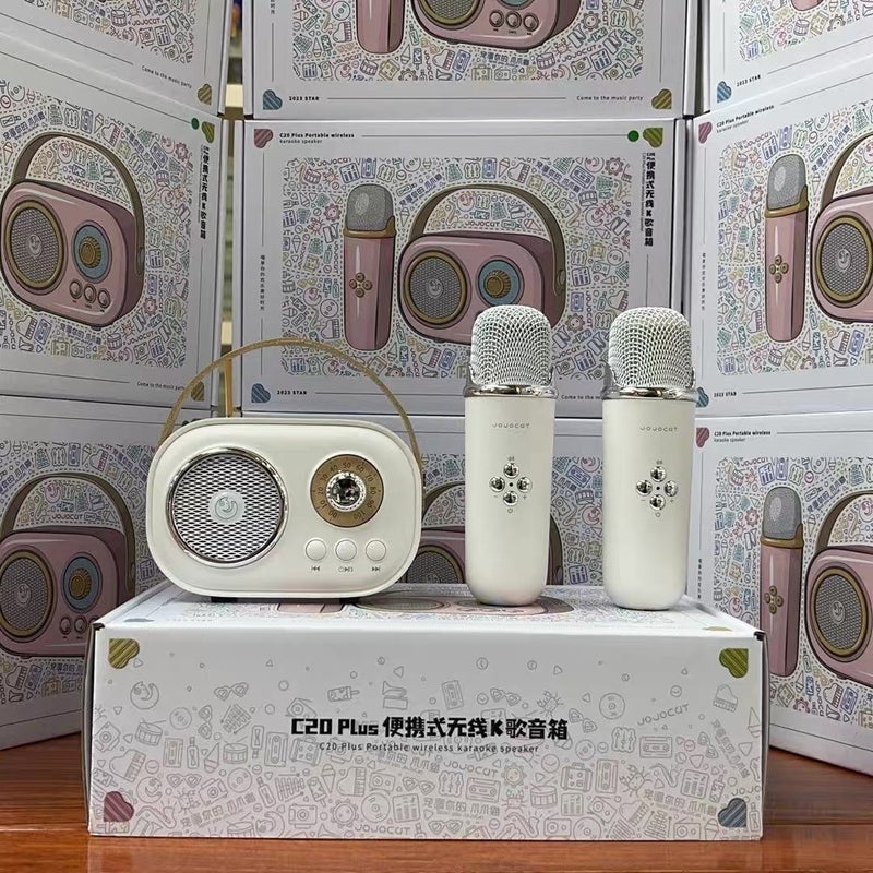 Tiktok-Style Wireless Dual Microphone Speaker Integrated Wireless Bluetooth Karaoke For Children And Family Singing - Image 2