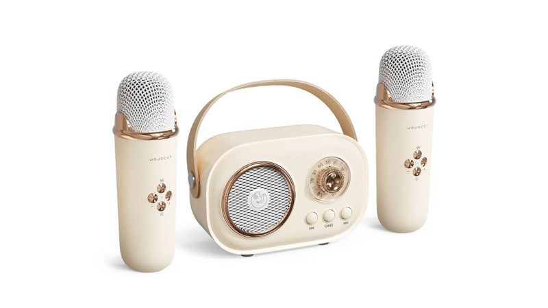 Tiktok-Style Wireless Dual Microphone Speaker Integrated Wireless Bluetooth Karaoke For Children And Family Singing - Image 1