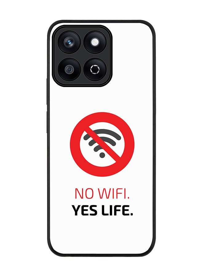 Stylizedd For Honor X7c 4G Case,Slim fit Camera Protection, Shockproof Thin Phone cover  - No Wifi, Yes Life - Image 1