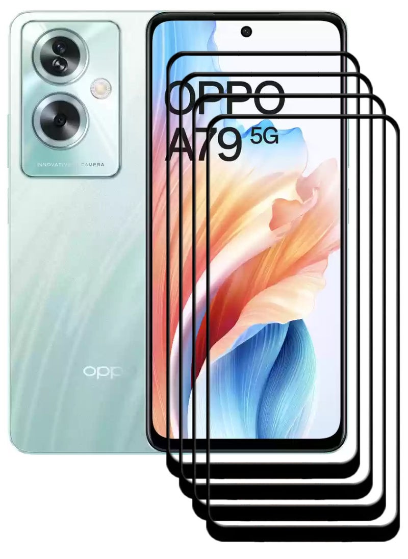 ACLIX 4 Pieces Antistatic ESD Dustproof Premium Quality High Definition Tempered Glass Screen Protector Designed For Oppo A79 - Image 1