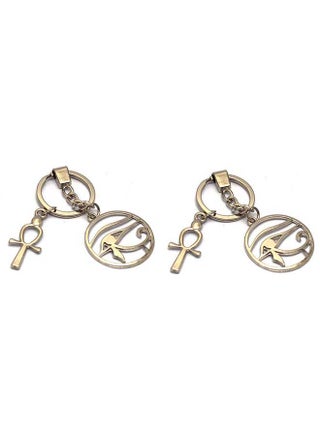 2 pieces Horus eye - Silver