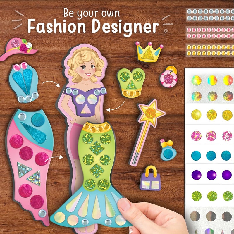 Imagimake DIY Magnetic Dress-Up Princess |Pretend Play Magnetic Toys for Kids | 30 Magnetic Dresses & Accessories | Interchange & Create Unlimited Outfits | Birthday Gift for 3,4,5,6,7,8 Year Old Girl - Image 5