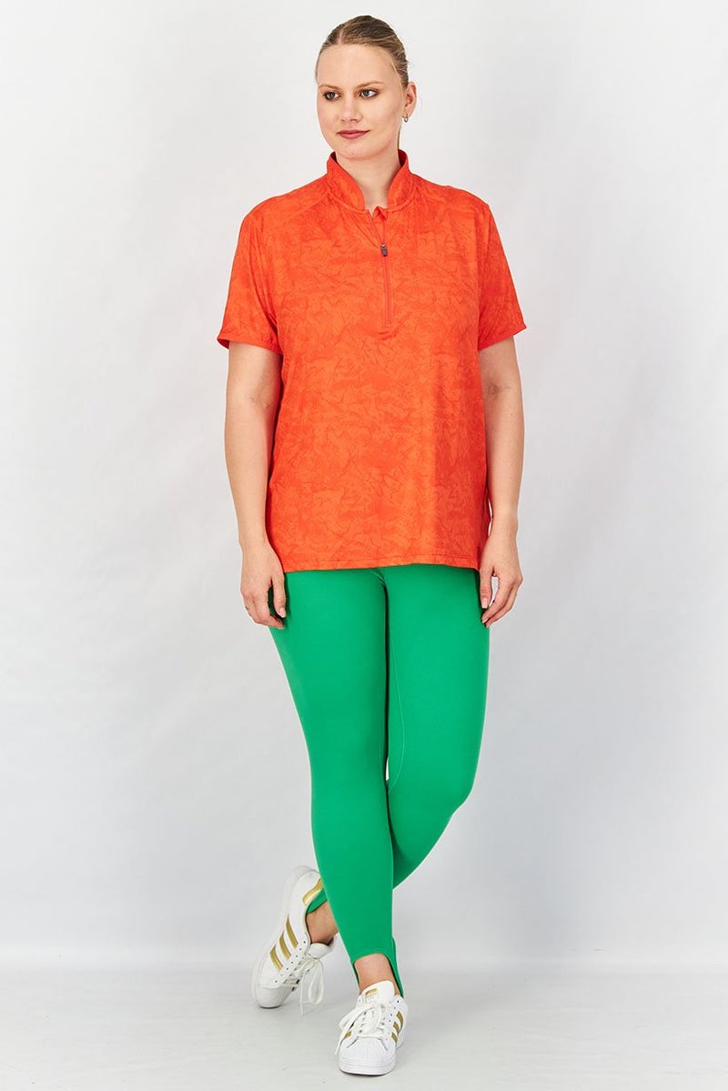 Tchibo Women Sportswear Fit Short Sleeve Cycling Jersey, Orange  - Image 4
