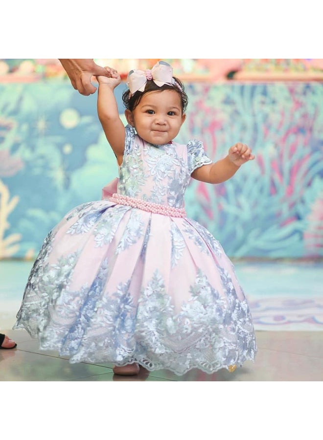 Figure Color Wedding Piano Party Princess Flower Girl Dress