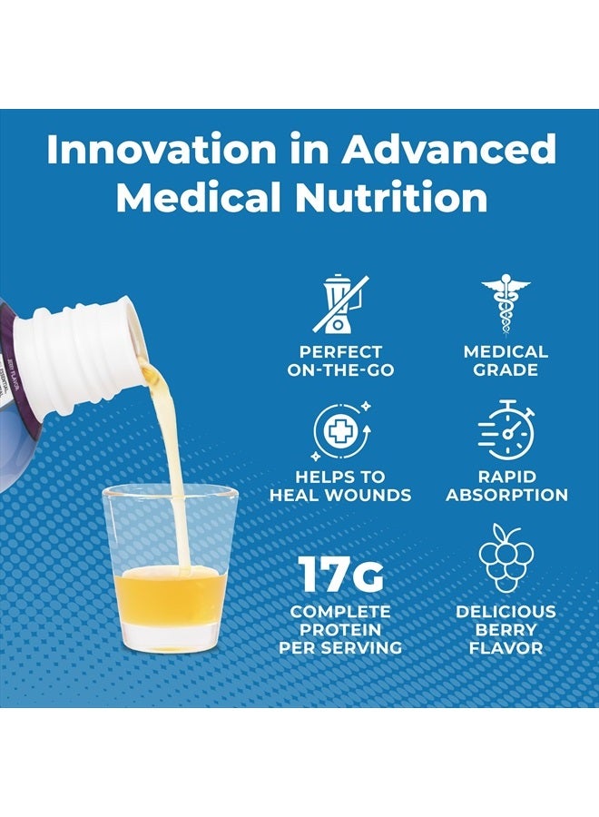 ProT Gold Liquid Collagen Protein Shot, 17g Clear Protein Nano-Hydrolyzed Grass Fed Collagen, 2g Arginine for Wound Support, Gluten Free, Sugar Free, 0g Carbs, Non GMO, Berry, 30 fl oz Bottle - Image 2