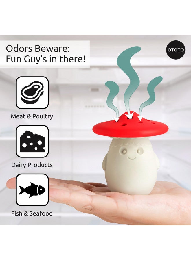 OTOTO Fridge Deodorizer by OTOTO - Baking Soda Fridge, Refrigerator Deodorizer, Baking Soda Odor Absorber, Cute Gifts, Cute Kitchen (Mushroom)  - Image 3