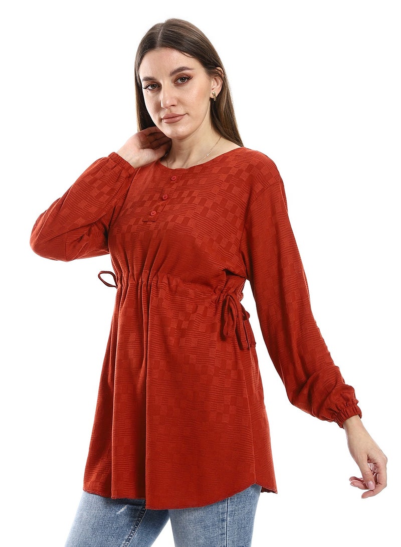 Caesar Women Plain Blouse With Long Sleeves  - Image 2