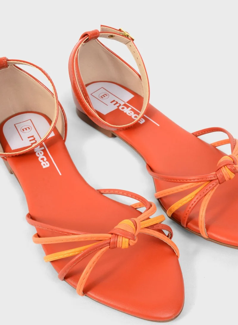 MOLECA Multi Strap Flat Sandals
