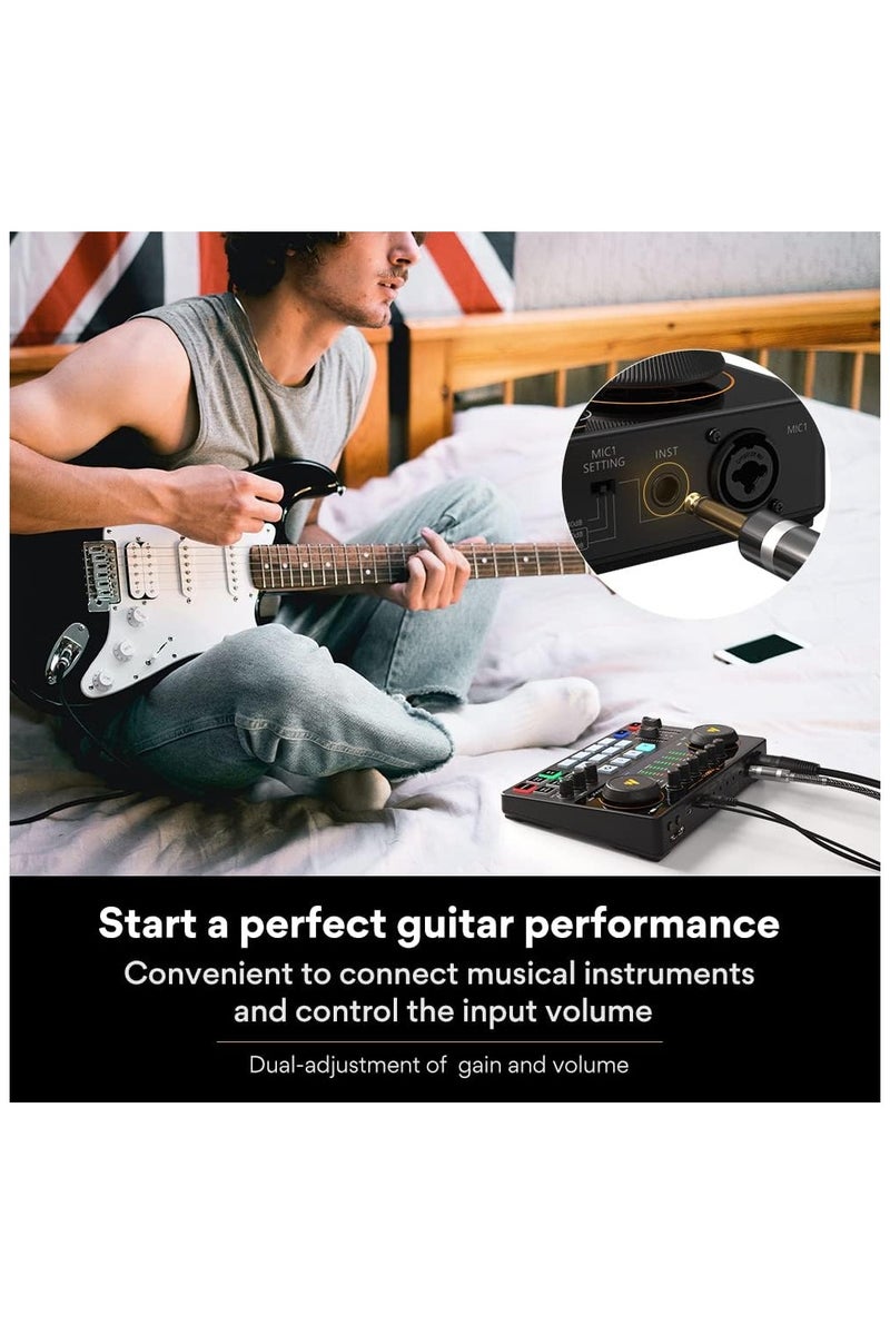 ماونو كاستر AME2 واجهة صوتية للبودكاست بـ10 قنوات – خلاط صوت متكامل للبث المباشر والتسجيل والبودكاست - Image 4