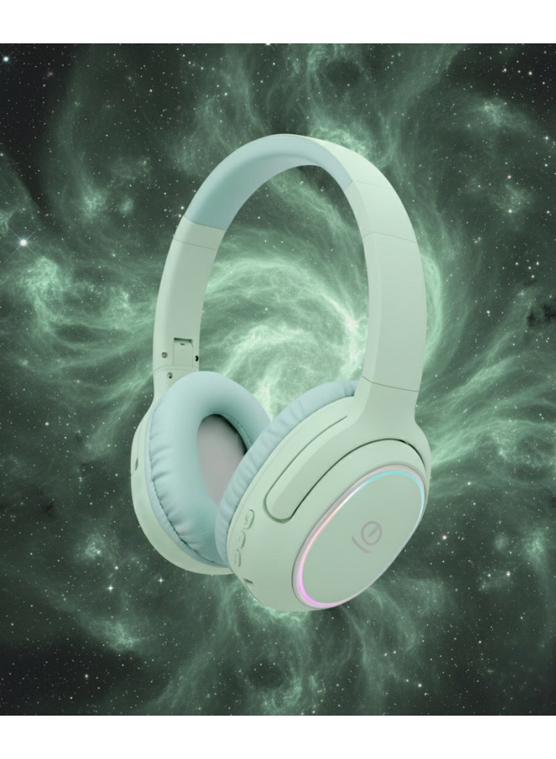 Jnuobi سماعة رأس JNUOBI H2 عازلة للضوضاء بصوت عالي الدقة وإضاءة LED ملونة وجودة استريو احترافية - Image 5