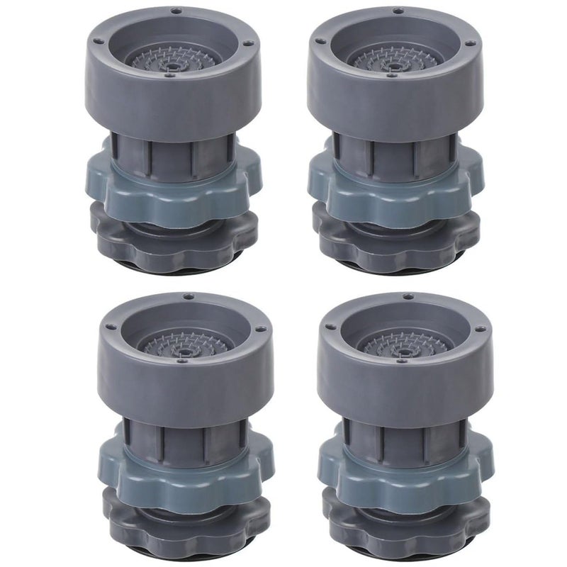 HITWA Washing Machine Anti Vibration Support Pads Shock and Noise Cancelling Adjustable Washer Feet Antivibration Stabilizer Washer Dryer Pedestals Universal Refrigerator Bed Stacking Kit 4 - Image 1