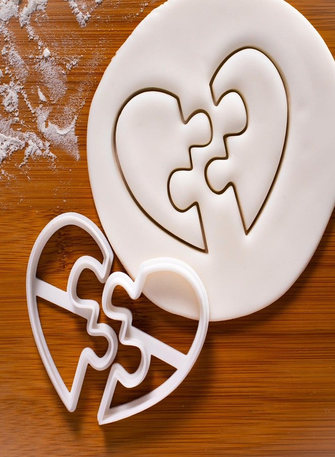 Bakerlogy Heart Jigsaw cookie cutter, 2 pieces - Bakerlogy - Image 2
