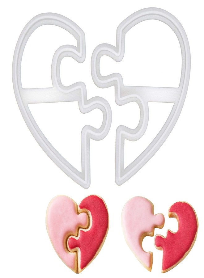 Bakerlogy Heart Jigsaw cookie cutter, 2 pieces - Bakerlogy - Image 1
