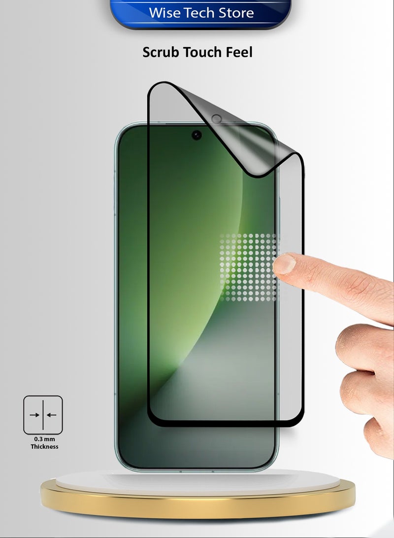 دبليو تيك واقي شاشة فائق المرونة من السيراميك النانوي الكامل والغراء الكامل لجهاز Honor Magic8 5G 2025 بريميوم (MSCNMN) - شفاف/أسود - Image 4