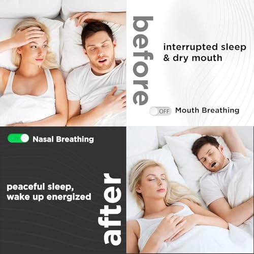 Vn care 30-Conut for Sleep Anti-Snore Mouth Tape Mute Snoring Tape for Mouth Breathing Sleep Mouth Tape Improves Breathing Abnormalities Safe Adhesive Pre-cut Anti-Snore Mouth Tape for Kids Adults - Image 5