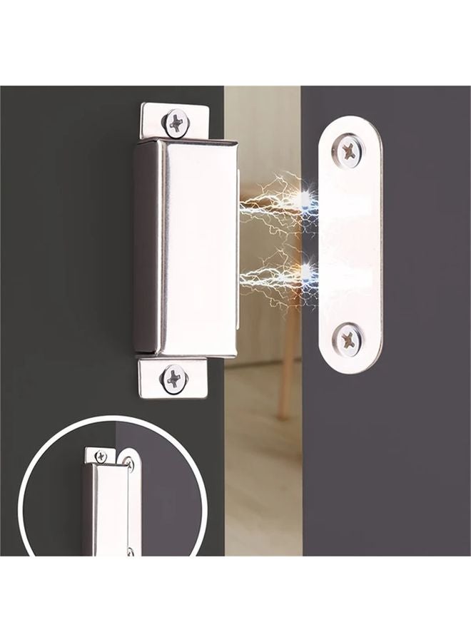 5pcs Black Stainless Steel Cabinet Door Magnets Strong Magnetic Catch Closure Hardware - Image 3