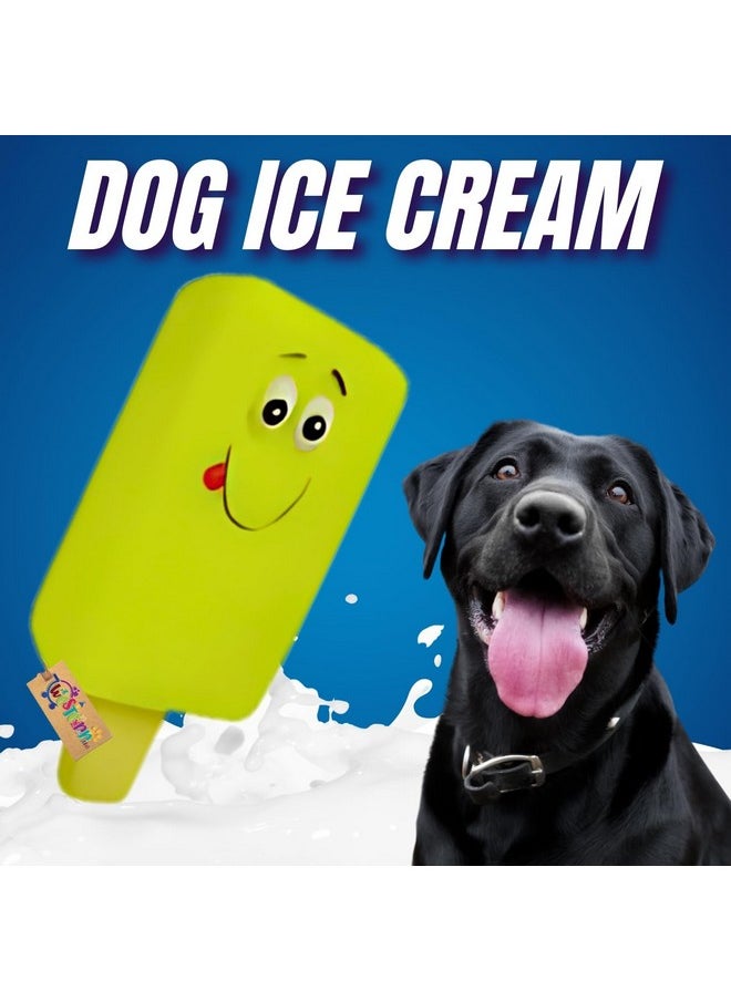 Western Era - Ice Cream Smiley Squeaky Toy -Interactive Plush Toy, Unleash Fun In Your Furry Friend, Buddy For Dog & Cat, Perfect For Playtime, Chew Time, Cuddle Time, Long-Lasting For Your Beloved Pet - Image 1