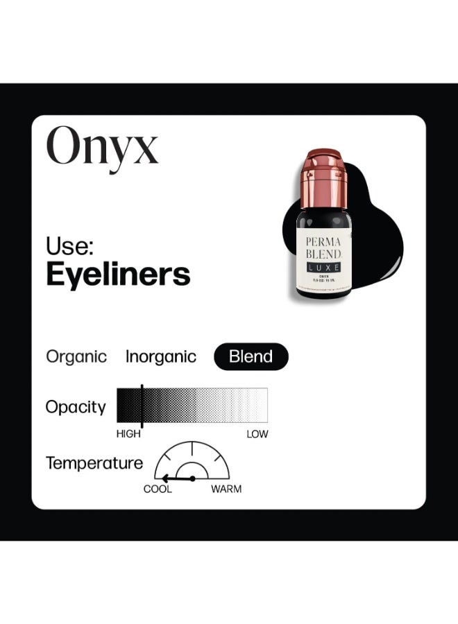 Perma Blend صبغة كحل فاخرة أونيكس 15 مل نباتية وخالية من التجارب على الحيوانات Lxon1/2-S - Image 2