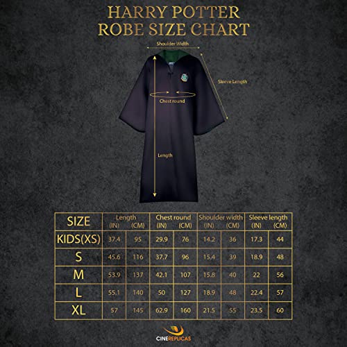 Cinereplicas Harry Potter - Hogwarts Robe Slytherin - S - Official License - Image 2