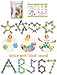 NiToy 100PCS Snowflake Interlocking Building Block Educational Toy for Kids Ages 3 MultiColor Solid Plastic Early Learning Creativity STEM Toy with Carrying Case Safe Material - Image 4