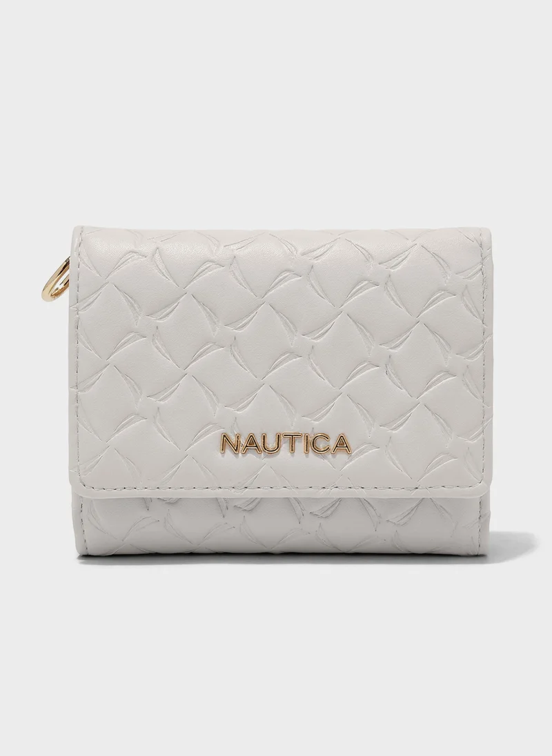 MARY Tri-Fold Monogram Wallet