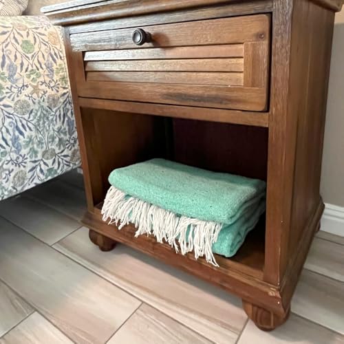 Open Road Goods Handmade Solid Color Yoga Blanket - Thick Mexican Blanket or Throw - Made for Yoga! (Mint Blanket) - Image 4