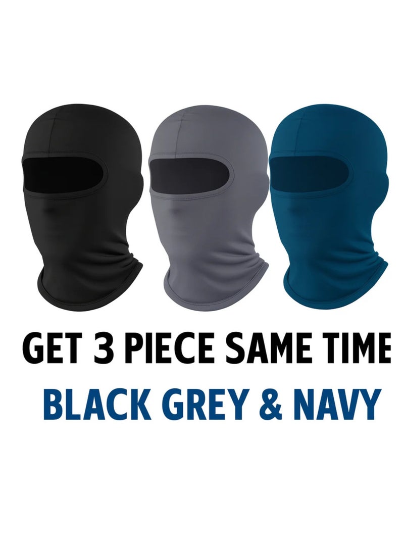 ساراونت 3 قطع من غطاء الوجه الصيفي للدراجات النارية، قناع حماية من الأشعة فوق البنفسجية للرقبة للرجال/النساء - Image 2