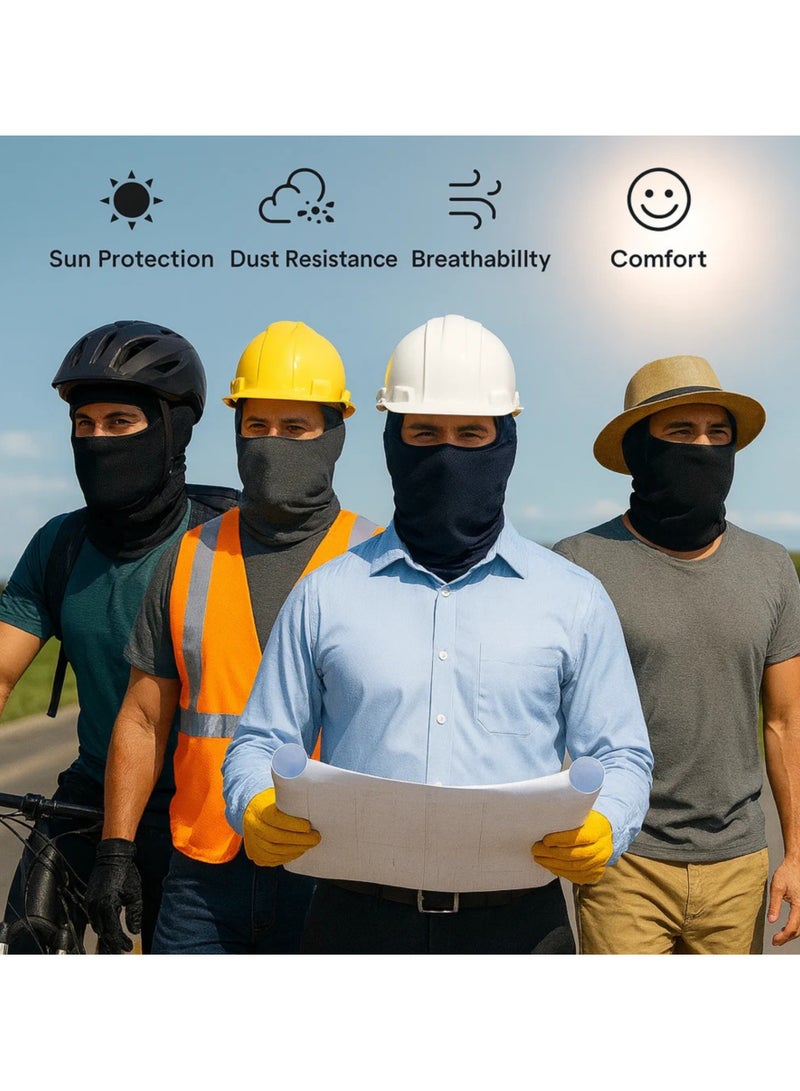 ساراونت 3 قطع من غطاء الوجه الصيفي للدراجات النارية، قناع حماية من الأشعة فوق البنفسجية للرقبة للرجال/النساء - Image 3